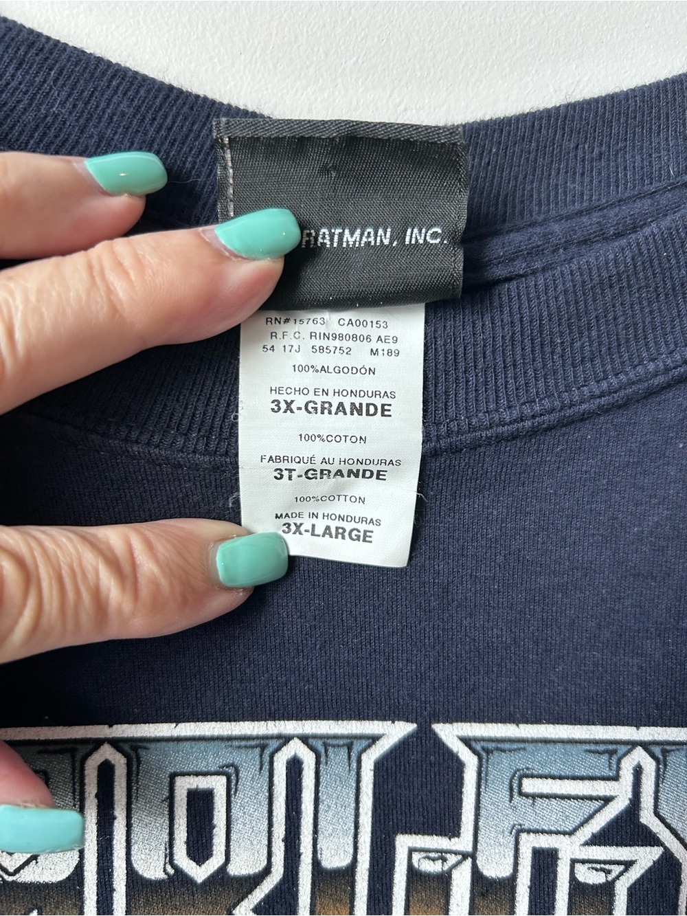 Harley-Davidson Navy Long Sleeve Skull & Logo Graphic Tee - Picture 7 of 8